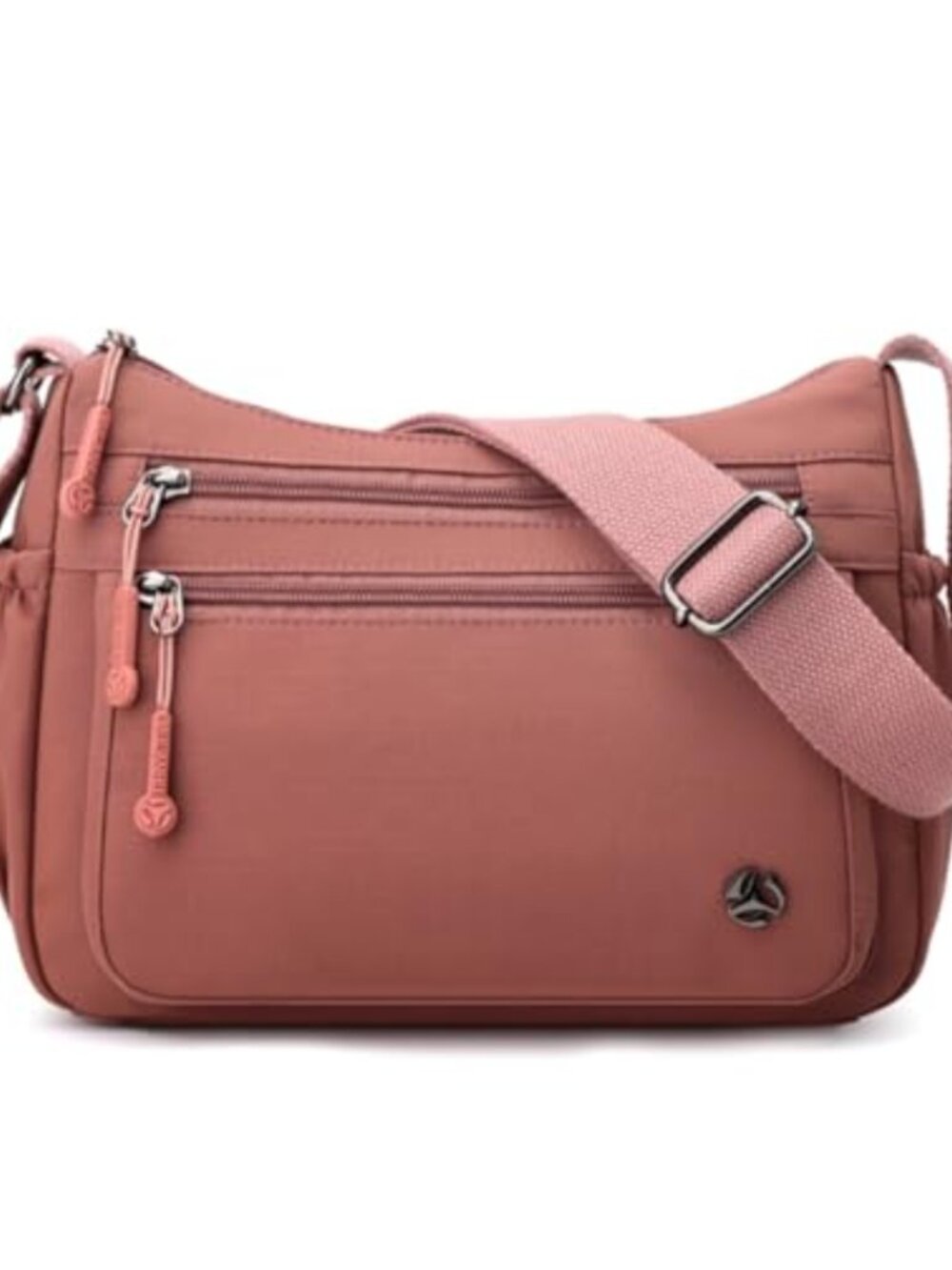 Nylon Crossbody Bag Multi Pocket Waterproof Lightweight Travel Purse